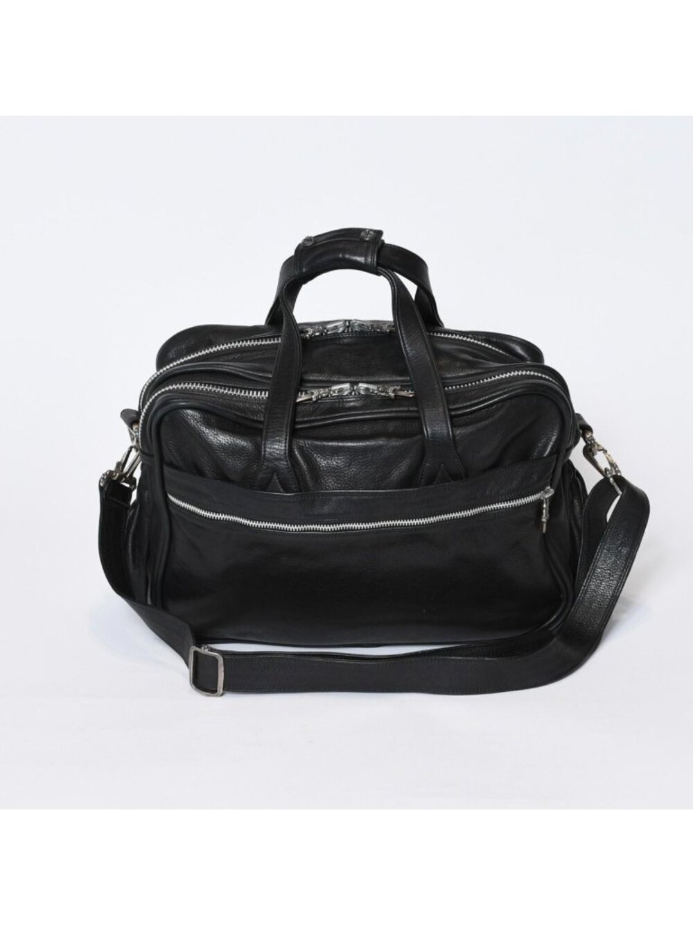 Chrome Hearts Diaper Bag Dagger Cross Ball Leather 925 Sterling Silver